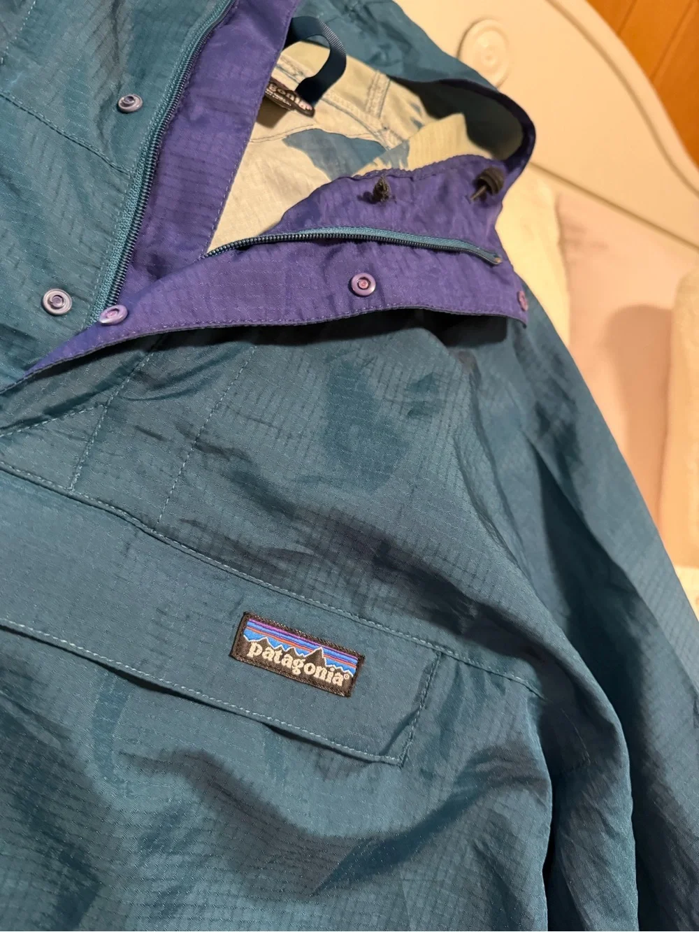 Patagonia Vintage 90s Anorak Mens large with two Patagonia Hats - Picture 7 of 14